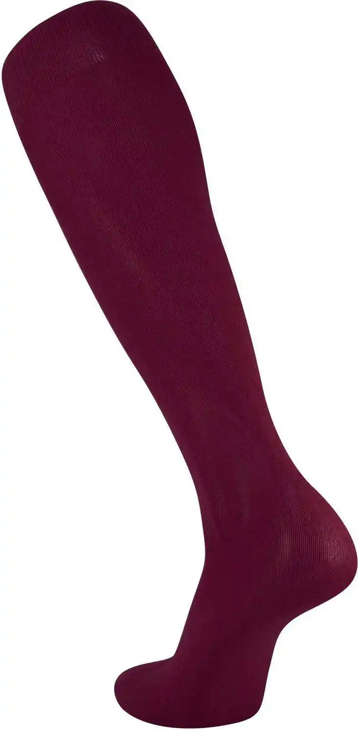 Tck Nylon Sanitary Knee High Socks - Maroon