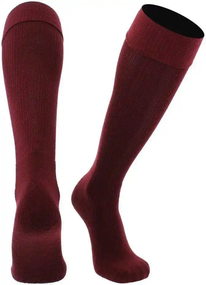 Tck Os Series Solid Soccer / Rugby Tube Socks - Maroon