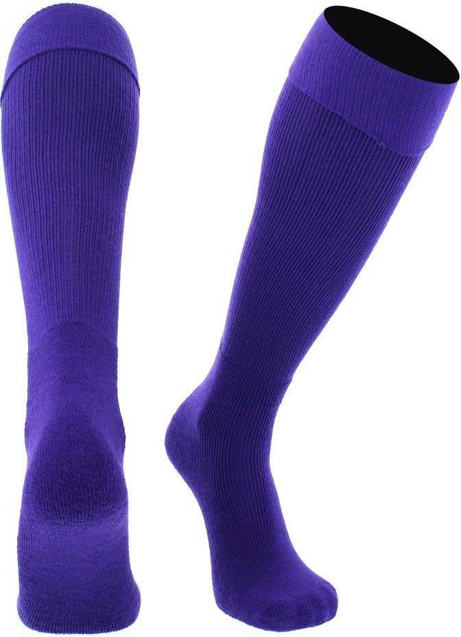 Tck Os Series Solid Soccer / Rugby Tube Socks - Purple