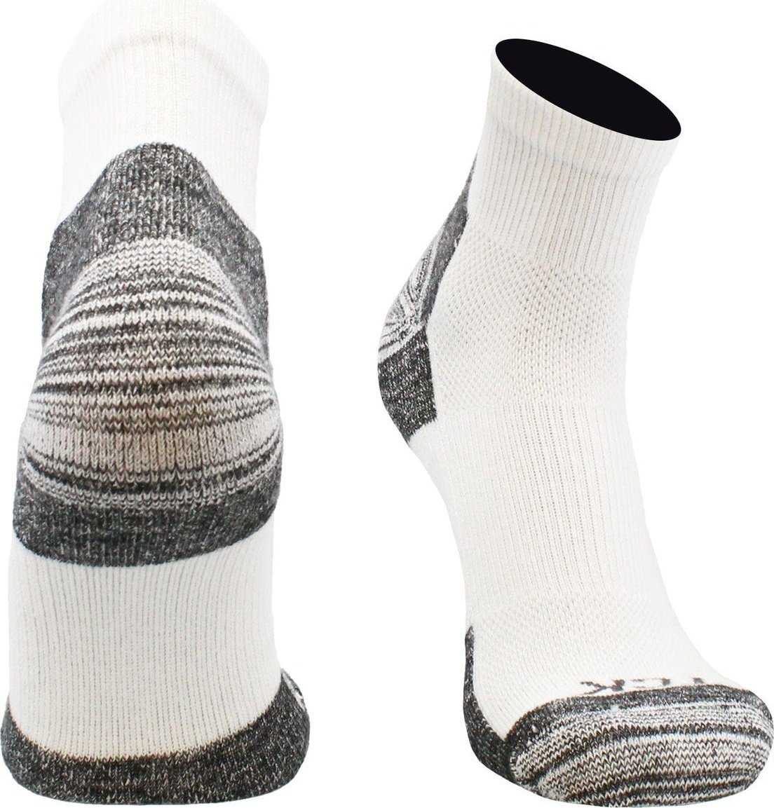 Tck Pickleball Socks Quarter Length - White