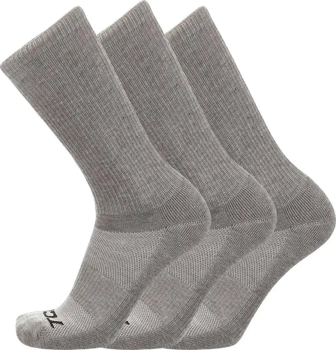 Tck Postgame Soft Crew Socks (3 Pack) - Gray