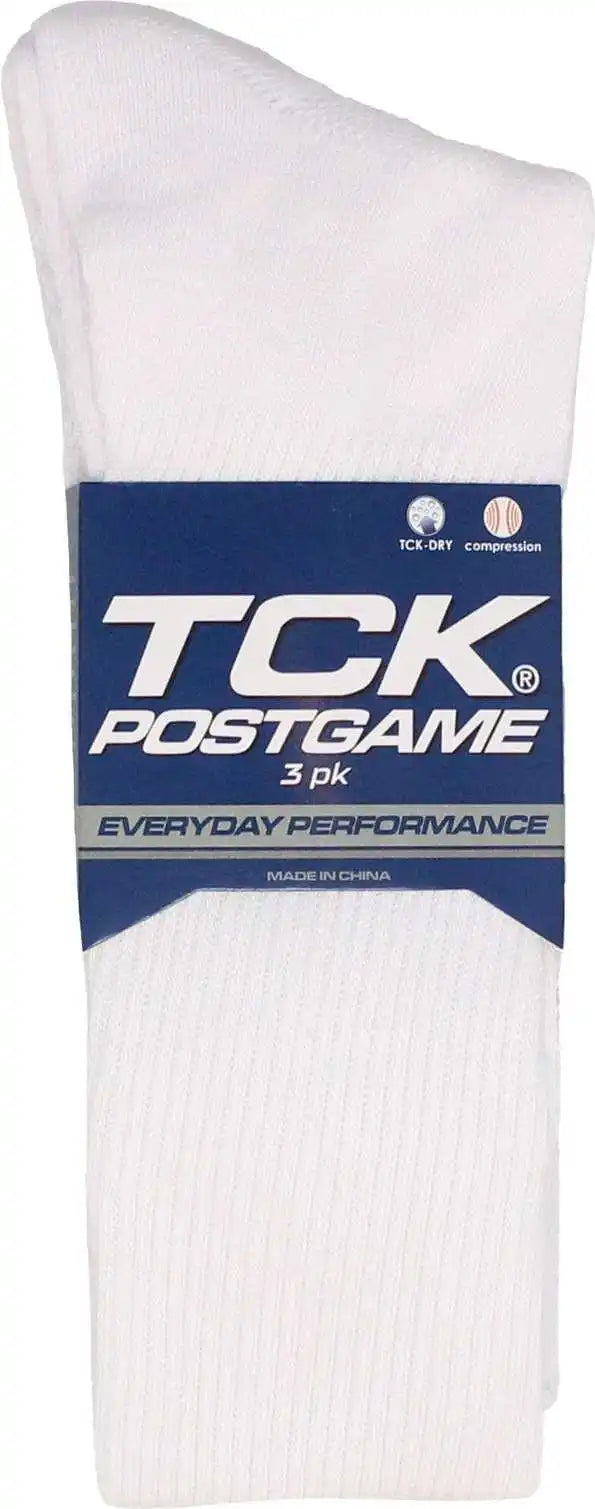 Tck Postgame Soft Crew Socks (3 Pack) - White