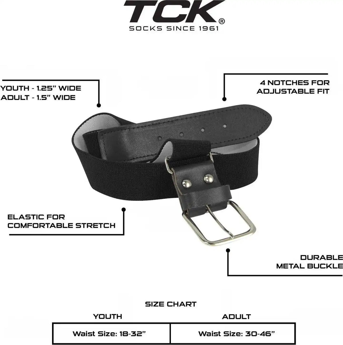 Tck Prosport Belt Knee High Sock Combo - Black