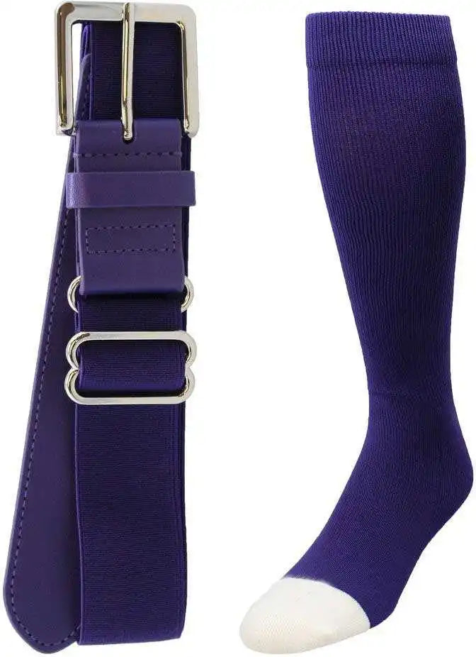 Tck Prosport Belt Knee High Sock Combo - Purple