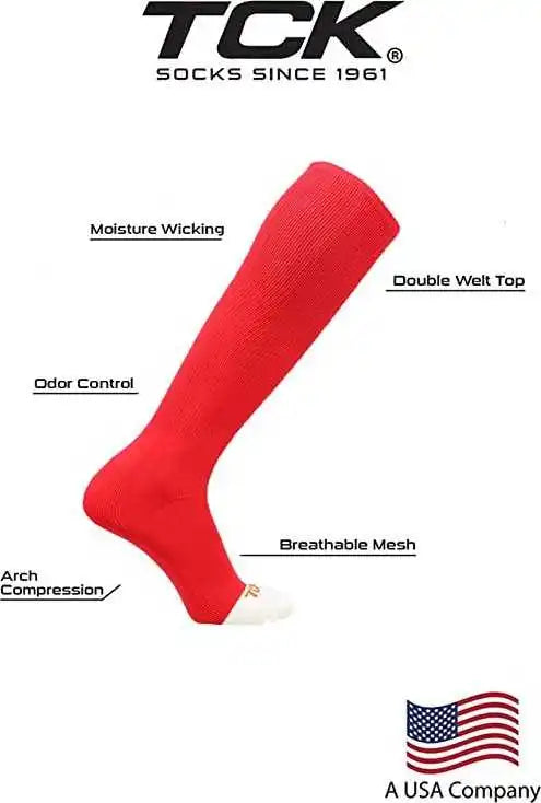 Tck Prosport Belt Knee High Sock Combo - Scarlet