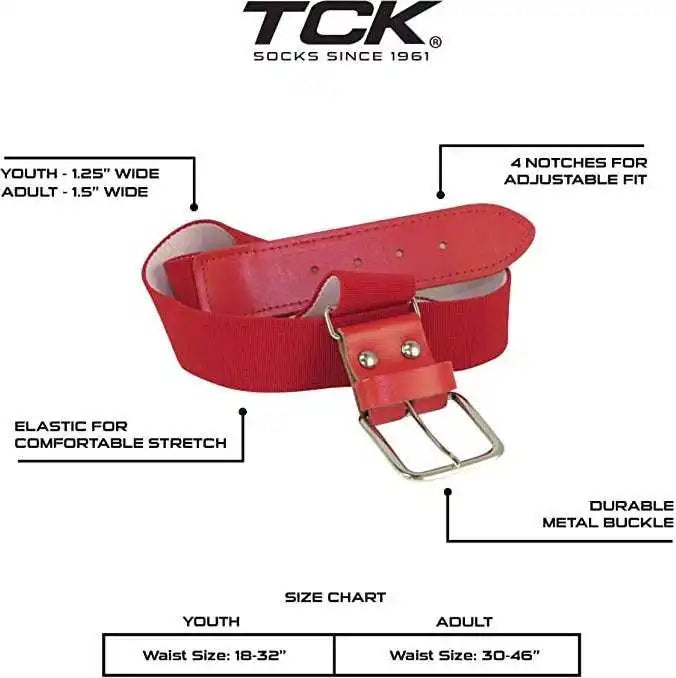 Tck Prosport Belt Knee High Sock Combo - Scarlet