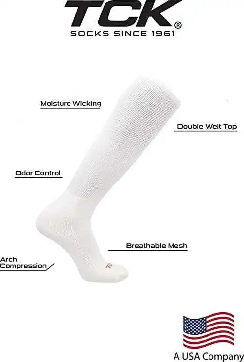 Tck Prosport Belt Knee High Sock Combo - White