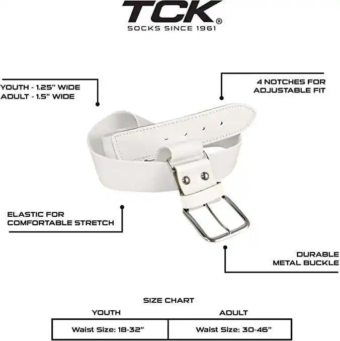 Tck Prosport Belt Knee High Sock Combo - White