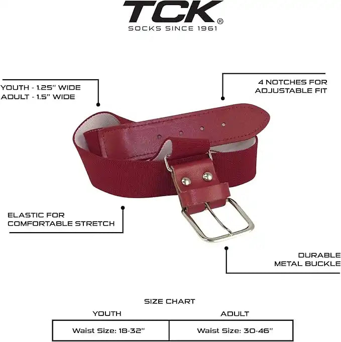Tck Prosport Belt Over the Knee Sock Combo - Cardinal