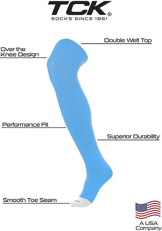 Tck Prosport Belt Over the Knee Sock Combo - Columbia Blue