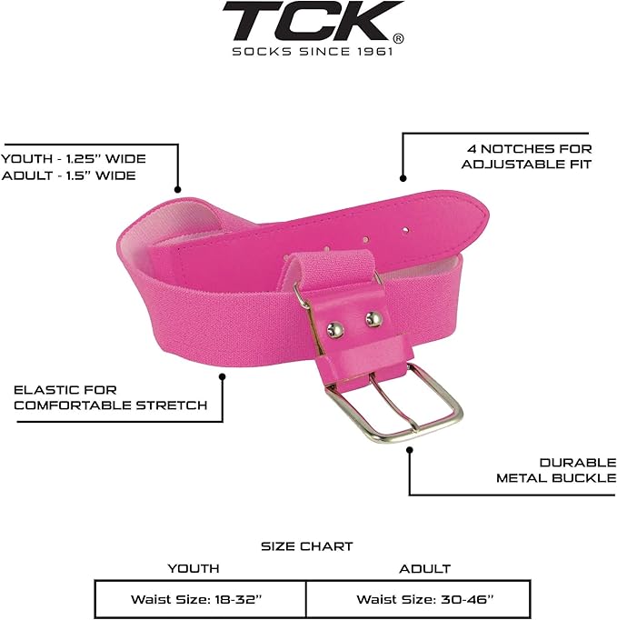 Tck Prosport Belt Over the Knee Sock Combo - Hot Pink