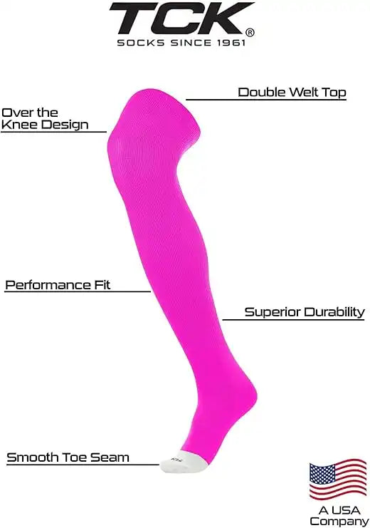 Tck Prosport Belt Over the Knee Sock Combo Hot Pink