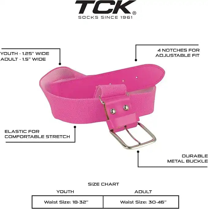 Tck Prosport Belt Over the Knee Sock Combo Hot Pink