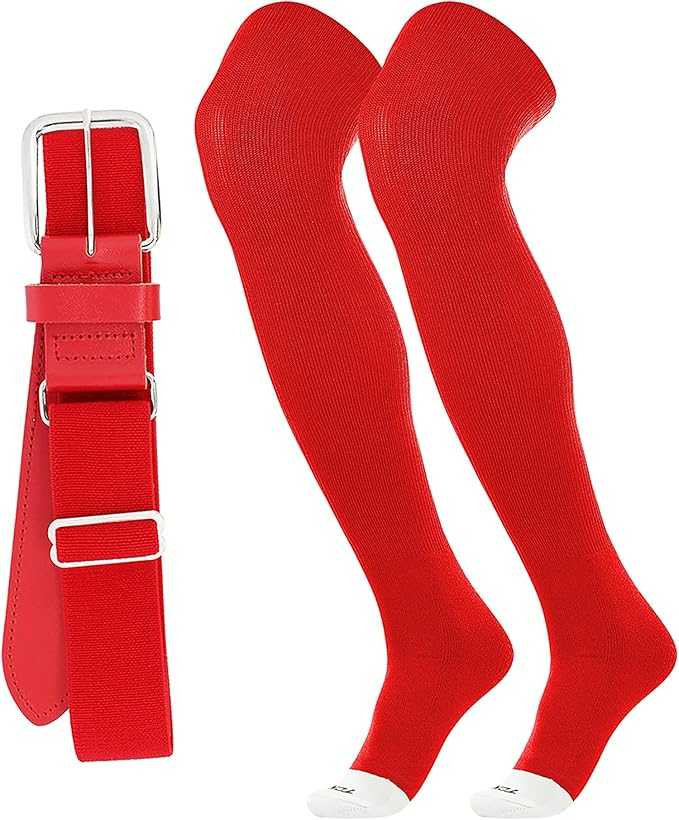 Tck Prosport Belt Over the Knee Sock Combo - Scarlet