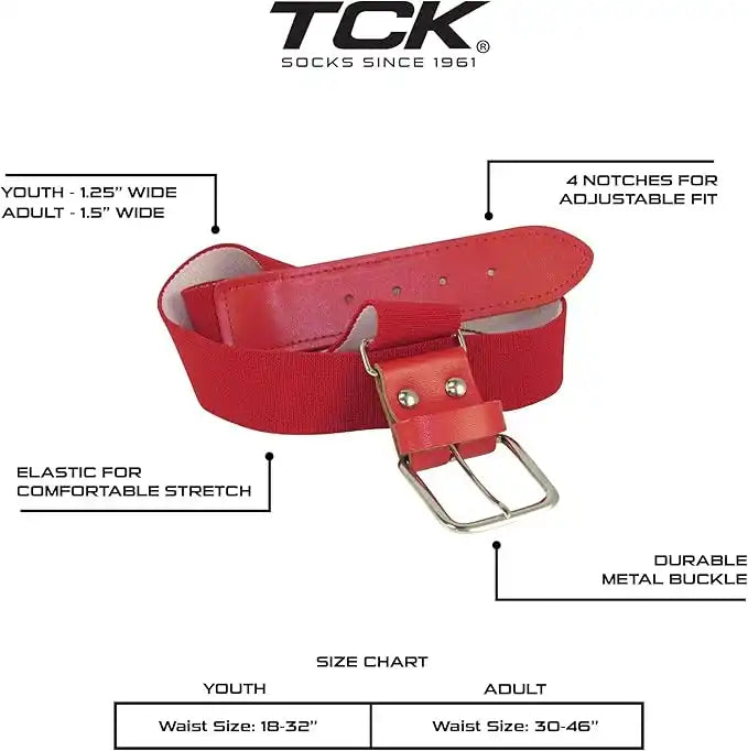 Tck Prosport Belt Over the Knee Sock Combo - Scarlet