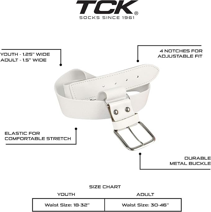 Tck Prosport Belt Over the Knee Sock Combo - White