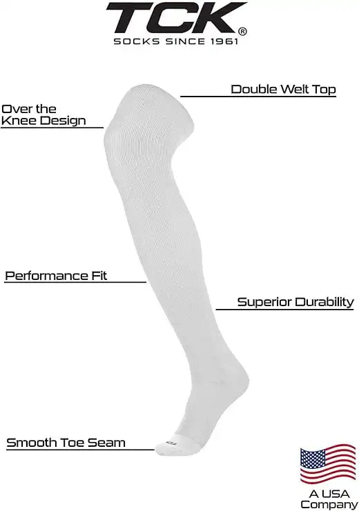 Tck Prosport Belt Over the Knee Sock Combo - White