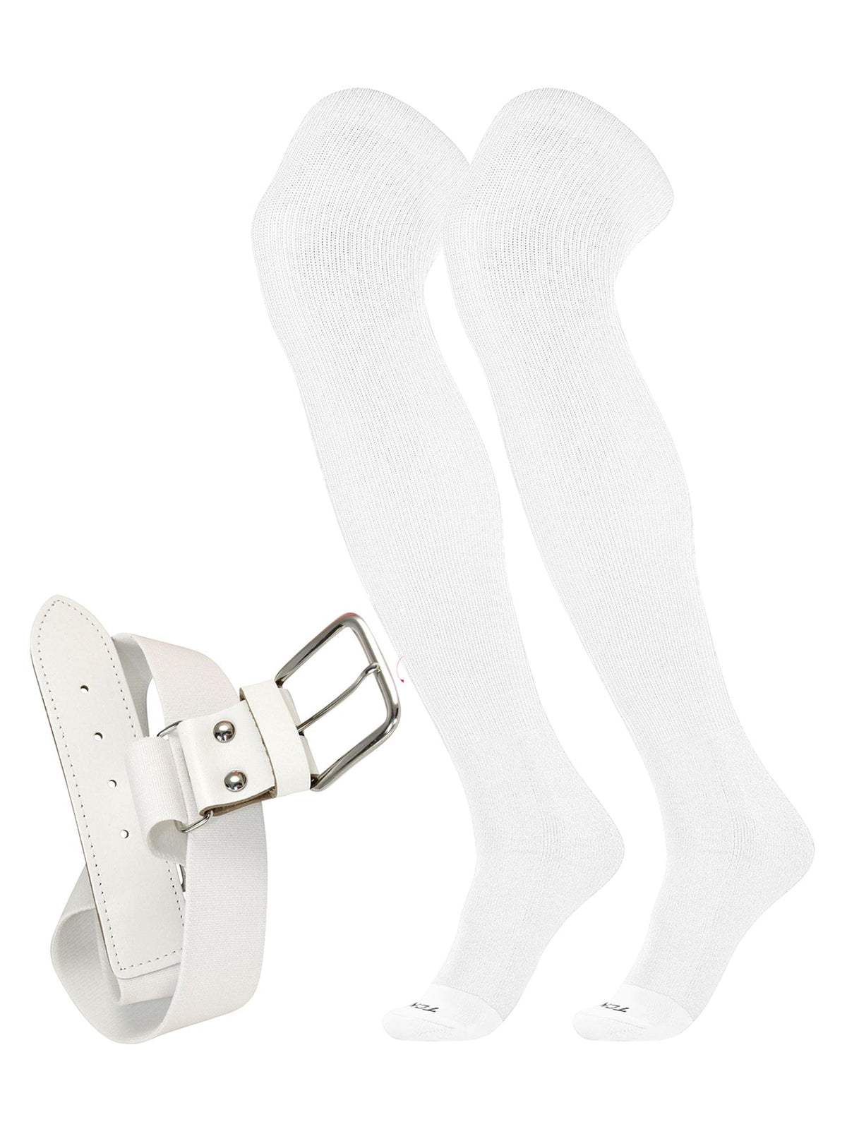 Tck Prosport Belt Over the Knee Sock Combo - White