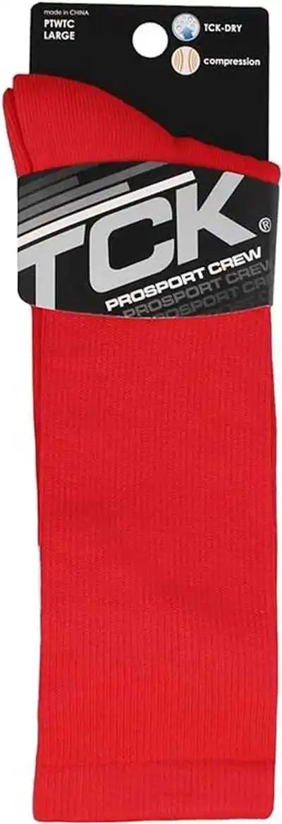 Tck Prosport Mid Crew Socks - Scarlet