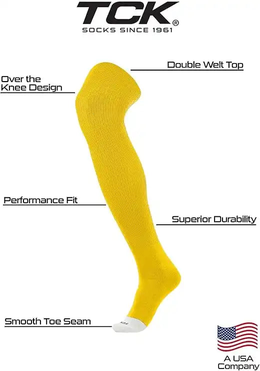 Tck Prosport Over the Knee Baseball Socks - Gold
