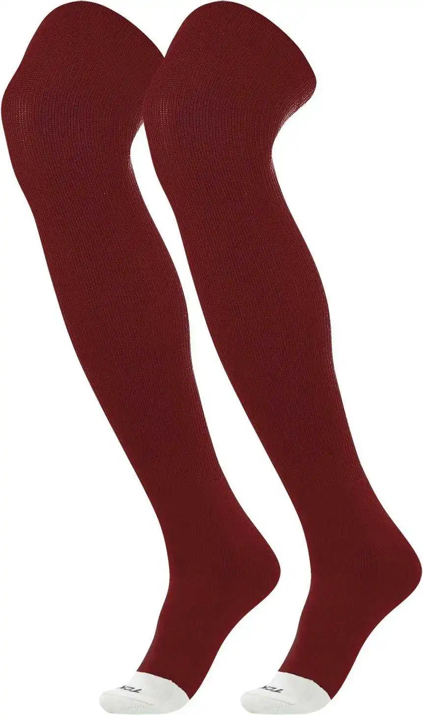 Tck Prosport Over the Knee Baseball Socks Maroon