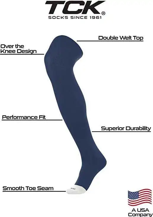 Tck Prosport Over the Knee Baseball Socks - Navy