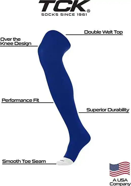 Tck Prosport Over the Knee Baseball Socks - Royal