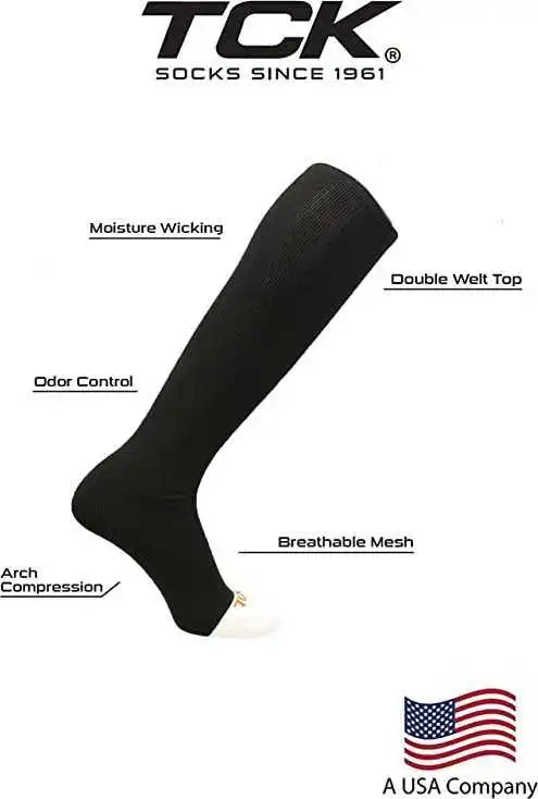 Tck Prosport Performance Knee High Tube Socks Black