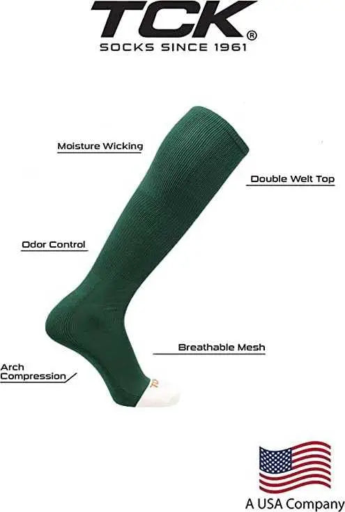 Tck Prosport Performance Knee High Tube Socks - Dark Green