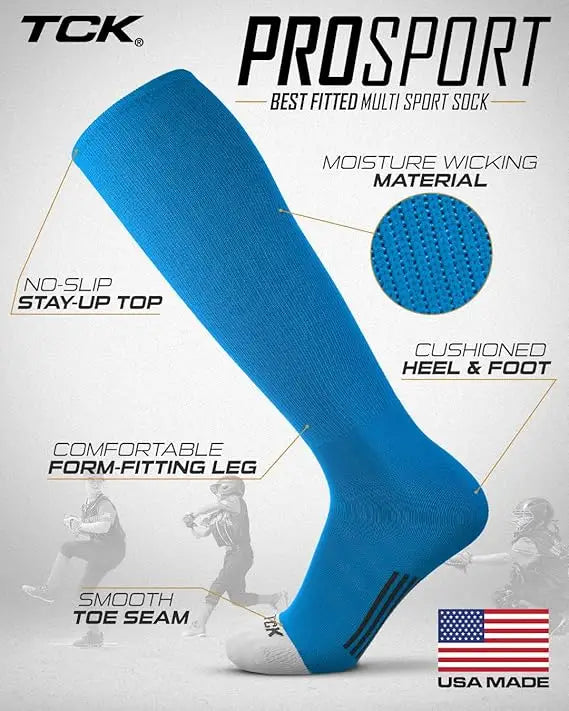 Tck Prosport Performance Knee High Tube Socks - Electric Blue