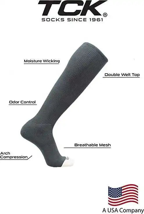 Tck Prosport Performance Knee High Tube Socks - Graphite
