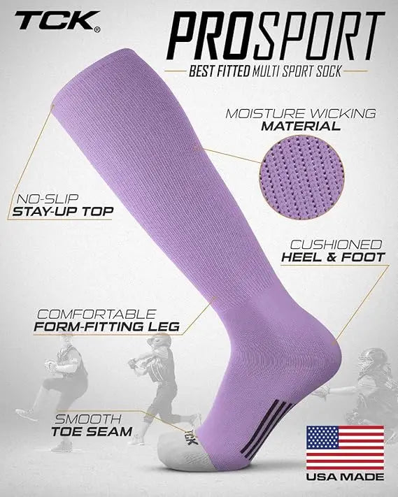 Tck Prosport Performance Knee High Tube Socks - Lavender