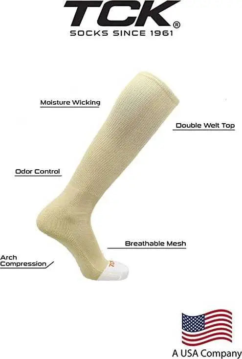 Tck Prosport Performance Knee High Tube Socks - Vegas Gold