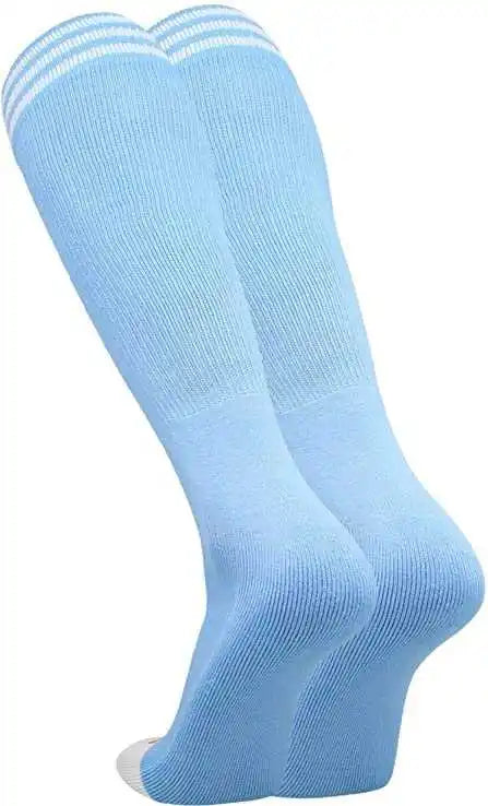 Tck Prosport Striped Knee High Tube Socks - Columbia Blue White