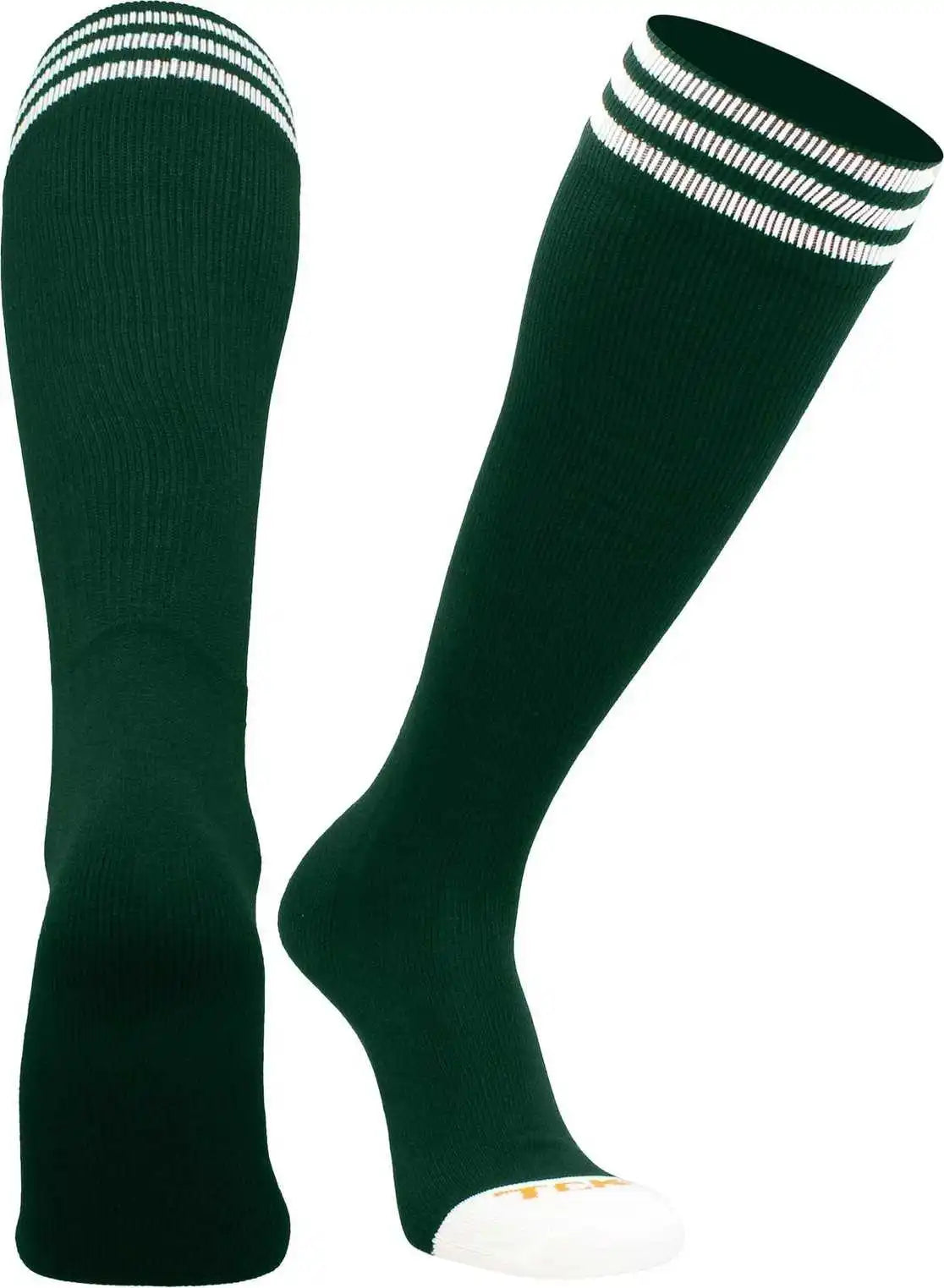 Tck Prosport Striped Knee High Tube Socks - Dark Green White
