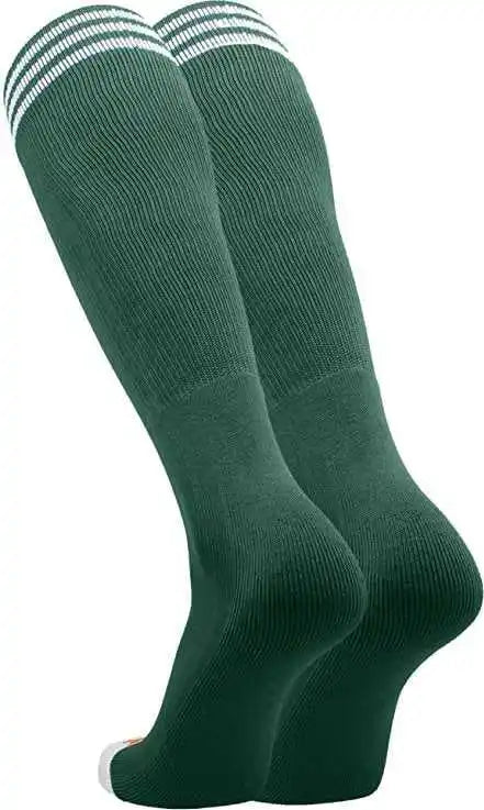 Tck Prosport Striped Knee High Tube Socks - Dark Green White
