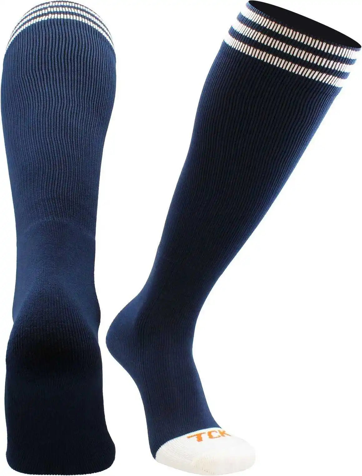 Tck Prosport Striped Knee High Tube Socks - Navy White