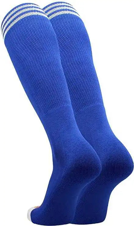 Tck Prosport Striped Knee High Tube Socks - Royal White