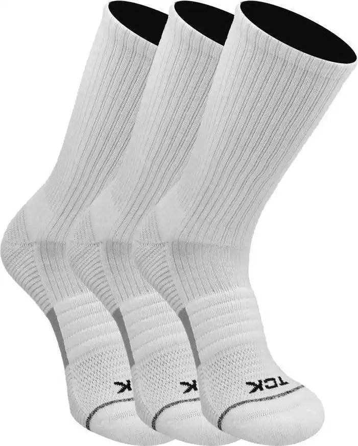 Tck Repreve Crew Socks (3 Pack) White