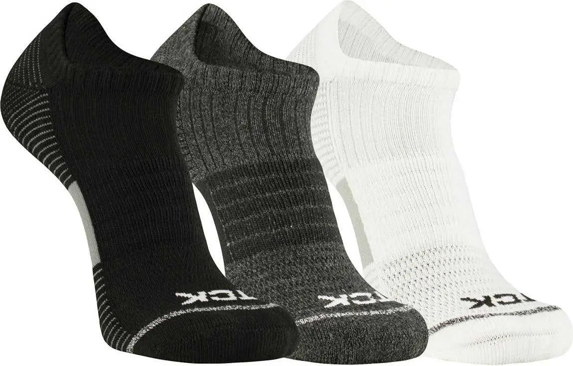 Tck Repreve Low Cut Socks (3 Pk 1 Pair of Each Color) - Black Graphite White