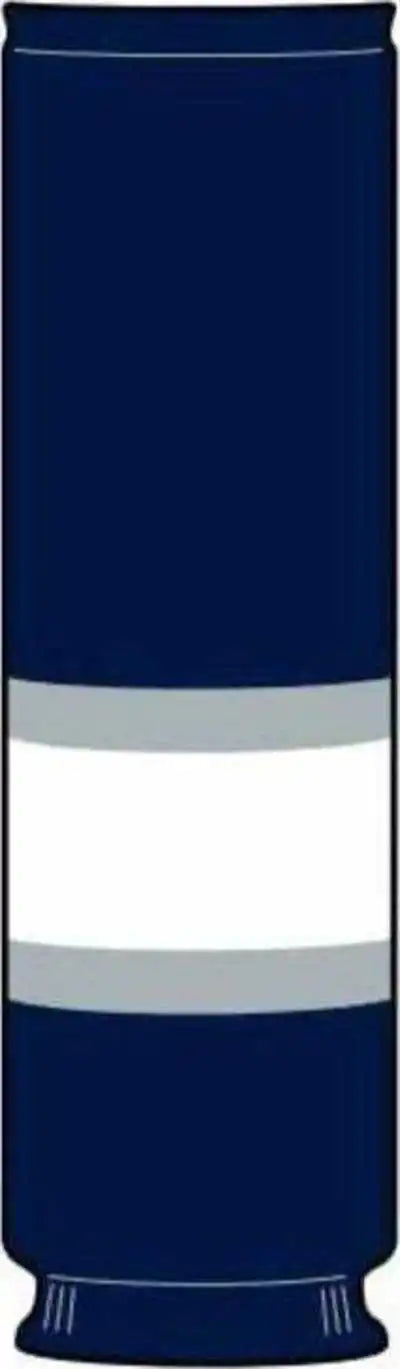 Tck Rib Knit Hockey Sock - Edm Navy Grey White