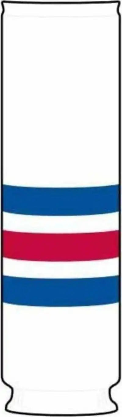 Tck Rib Knit Hockey Sock - Nwy White Royal Scarlet