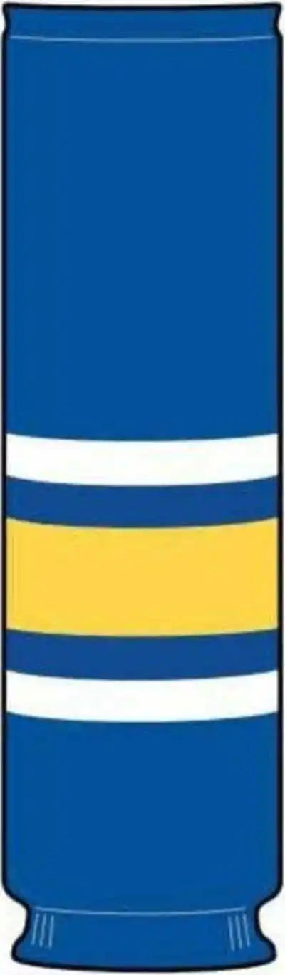 Tck Rib Knit Hockey Sock - Stl Royal White Gold