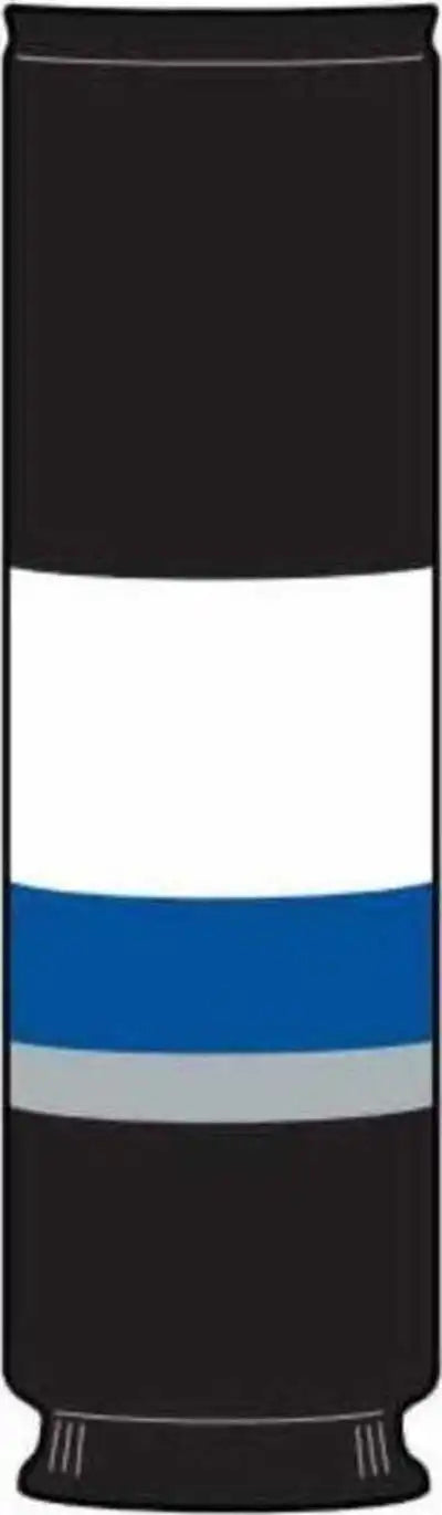 Tck Rib Knit Hockey Sock - Tam Black White Royal Grey