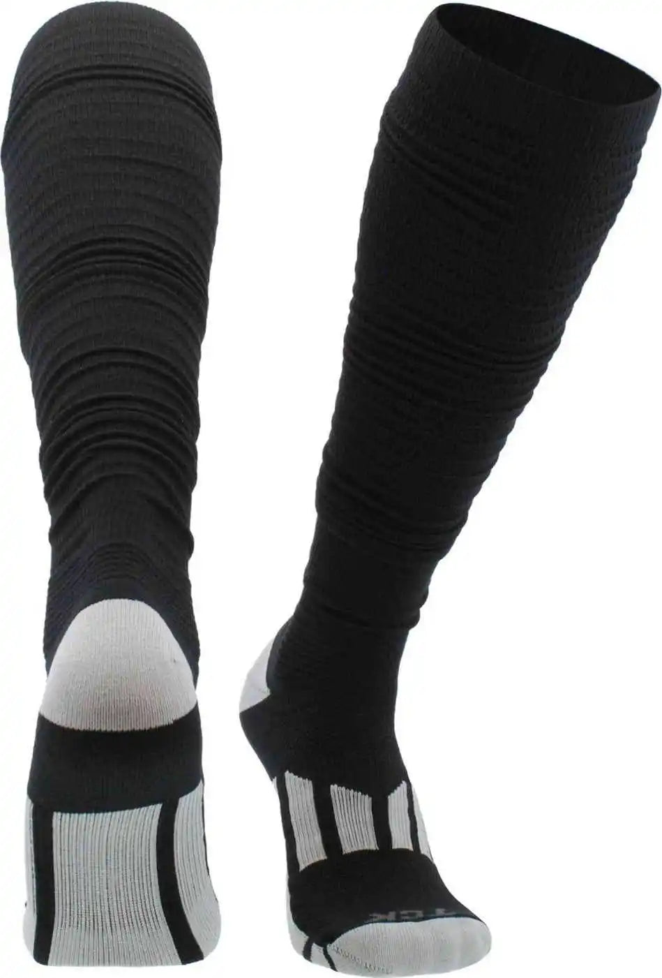 Tck Scrunch Football Knee High Socks - Black