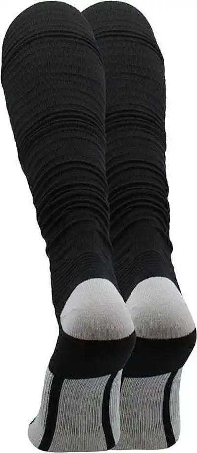 Tck Scrunch Football Knee High Socks - Black