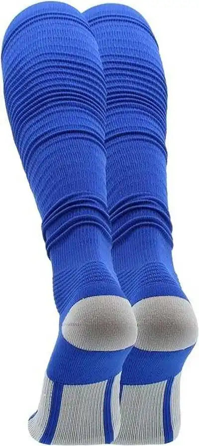 Tck Scrunch Football Knee High Socks - Royal