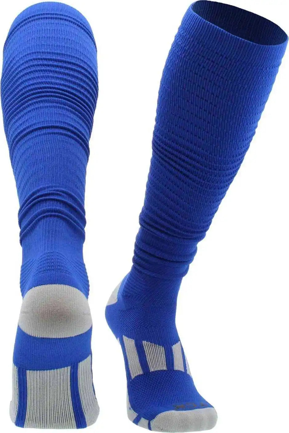 Tck Scrunch Football Knee High Socks - Royal