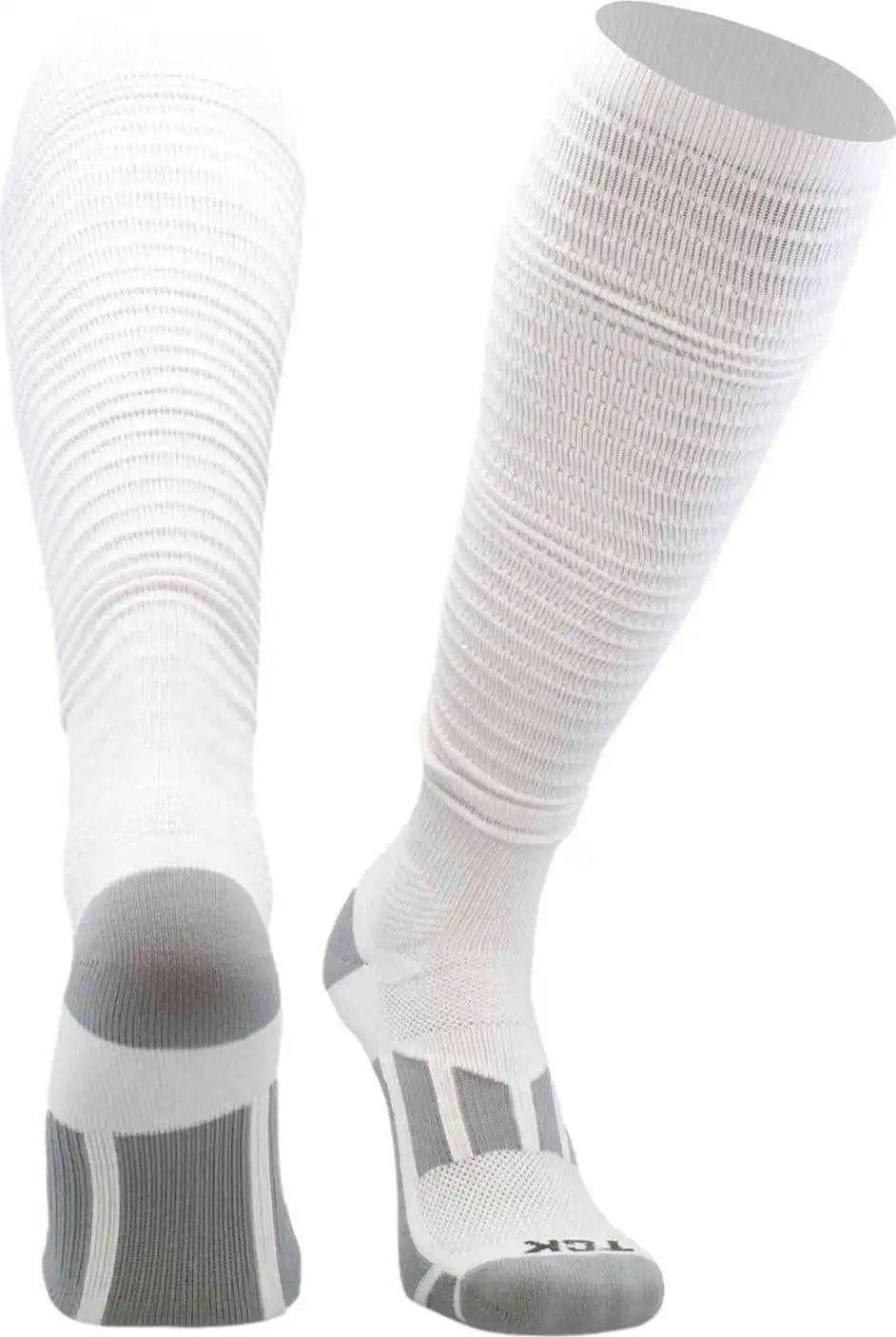 Tck Scrunch Football Knee High Socks - White