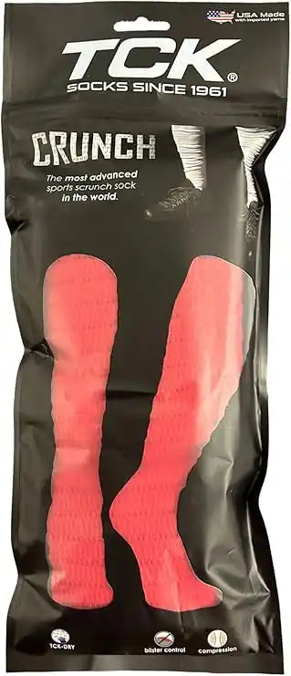 Tck Scrunched Football Leg Sleeves - Scarlet